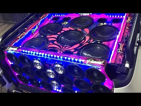 SAVEIRO COM 6 SUB PIONEER E 16 MÉDIOS JBL - PLANET AUTO SOM = ILOVEBASSBR