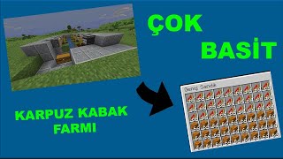 Karpuz-Kabak Farmı Nasıl Yapılır ?  Minecraft 