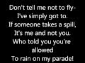 Don't Rain On My Parade Lyrics 