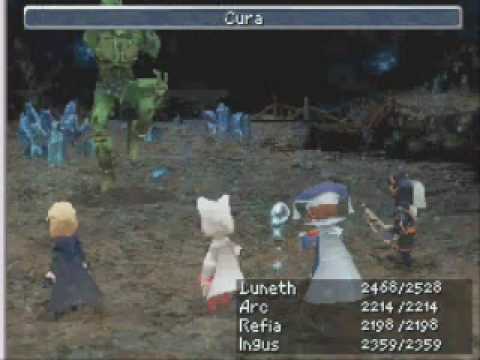 Let's Play Final Fantasy III (DS) part 65: raid complete
