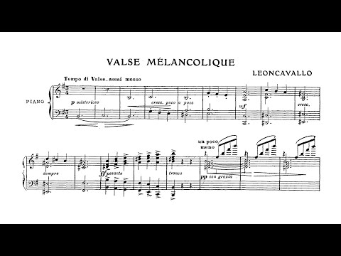 Ruggiero Leoncavallo: Valse Melancolique - Ingrid Carbone, piano