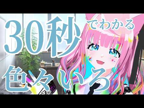 【忙しい人向け】30秒でわかる色々いろ！【#vtuber 】