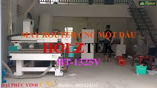 CNC ROUTER MỘT ĐẦU PHIÊN BẢN MỚI CỦA HOLZTEK VỚI NHIỀU CẢI TIẾN HT-1325V. Bổ sung định vị ván