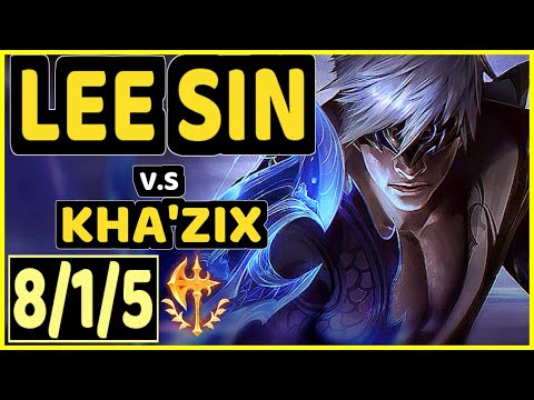 NJI (LEE SIN) vs KHA'ZIX - 8/1/5 KDA JUNGLE GAMEPLAY - EUW Ranked GRANDMASTER