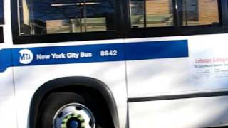 NYCT NOVA RTS 8842 bus on Bx-3 route on Sedgwick Ave Bronx