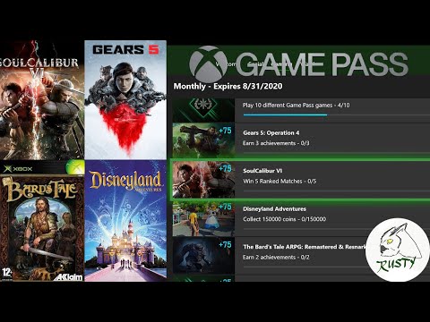 Gamepass Quest for August 2020