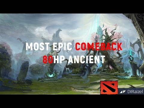 Most Epic Comeback Dota2 8HP Ancient !!!!