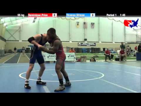 Dominique Price vs. Thomas Gilman at 2013 ASICS University Nationals - FS