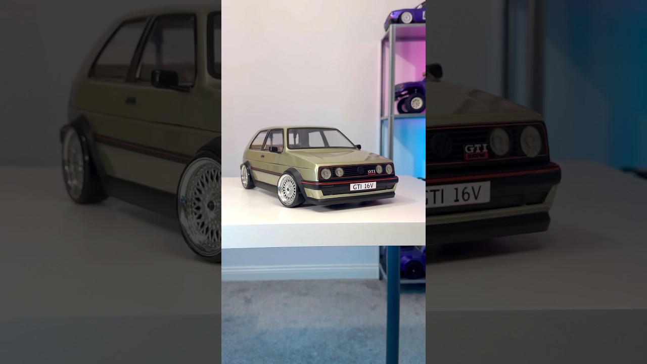 Custom racing green Mk2 Golf GTI RC build!