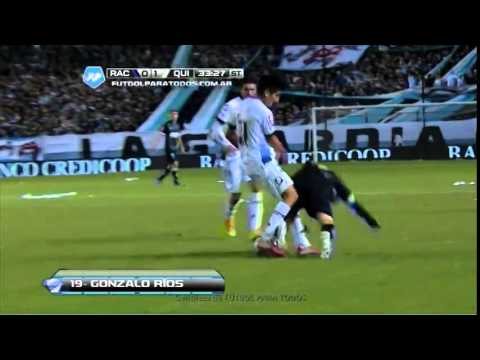 Gol de Gonzalo Ríos Racing 0-1 Quilmes