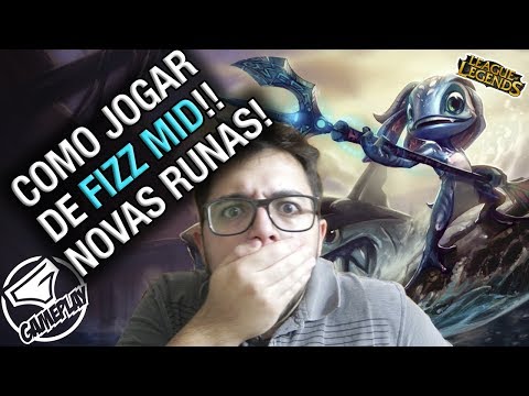 COMO JOGAR DE FIZZ MID com NOVAS RUNAS na S8 do LEAGUE OF LEGENDS! PT BR!
