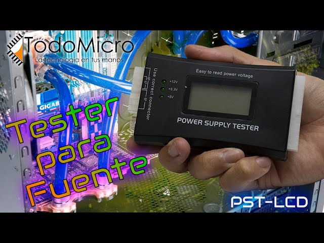 Vídeo relacionado con Tester de Fuente de Alimentación ATX Eficiente con Pantalla LCD para la Inspección y Mantenimiento del Host por Computadora - Herramienta Diagnóstico Portátil para Suministros ATX BTX ITX POLED