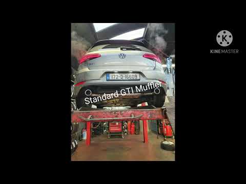 Golf GTI with TCR Muffler - Before and After