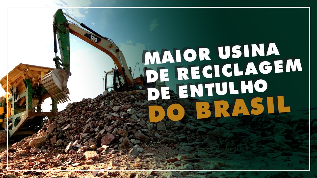 A maior usina de reciclagem de RCD do Brasil está em Canoas - RS