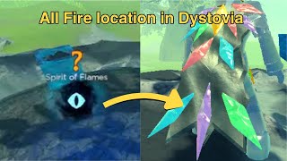 Where are all the fires in Dystovia
