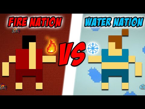 Would FIRE Benders Or WATER Benders Win? - Worldbox