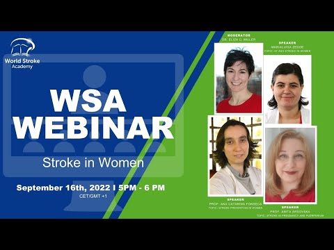 WSA Webinar - Stroke In Women