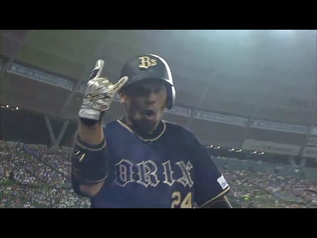 【6回表】オリックス・宮﨑 一軍復帰即スタメン起用に応えるホームラン!! 2018/7/24 L-Bs