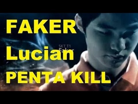 SKT T1 Faker ll PENTAKILL WITH NEW LUCIAN [LoL]