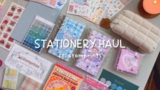 ☁️ stationery haul + journal with me, coffee theme ☕️ ft. stamprints