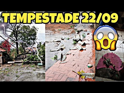 Tempestade devastou minha cidade em 22/09/2025 Laranjal Paulista SP,mostrei....