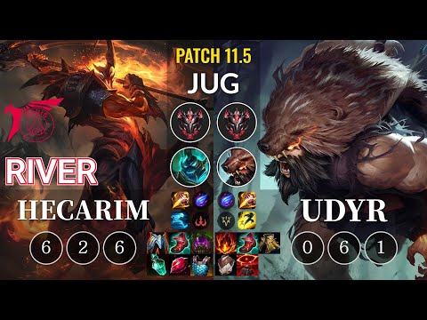 TLN River Hecarim vs Udyr Jungle - KR Patch 11.5