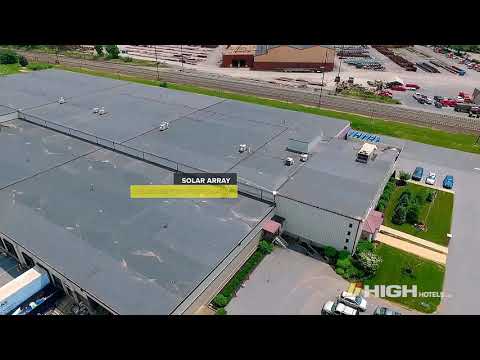 Solar panels powering the Courtyard by Marriott-Lancaster