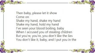 Kevin Coyne - Shake My Hand Lyrics