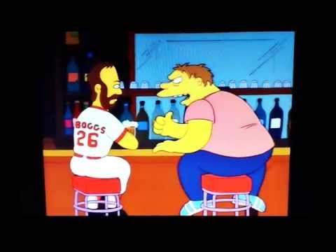 Wade Boggs and Barney