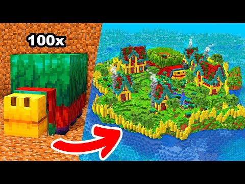 Construi uma ILHA INTEIRA pro meus 100 SNIFFERS
