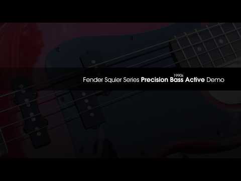 Fender "Squier Series" Standard Precision Bass Active with Rosewood Fretboard 1992 - 1996 - Chrome Red image 18