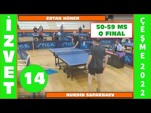 ÇEŞME 2022 | ERTAN HÜNER - NURDİN SAPARBAEV | 50-59 MS | QUARTER FINAL