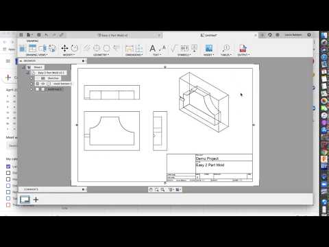 Making a simple two part mold part and drawing in Fusion 360