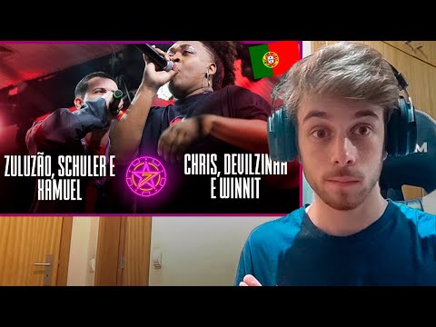 PORTUGUÊS REAGE a ZULUZÃO, SCHULER E XAMUEL x CHRIS, DEVILZINHA E WINNIT - BDA 7 ANOS