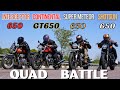Royal Enfield Shotgun 650 Vs Continental GT650 Vs Super Meteor 650 Vs Interceptor 650 Drag Race