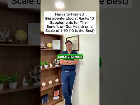 Harvard-Trained Gut Doctor Ranks 10 Supplements for Gut Health (1–10 Scale) ⁉️🚨