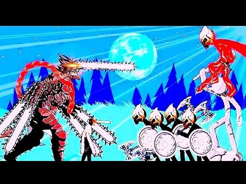 Devil Chainsaw man vs Fire final boss Stick war legacy animation