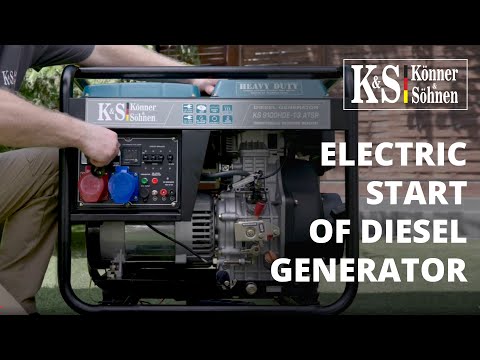 Dyzelinis generatorius Könner &amp; Söhnen KS 6100HDE (EURO V) video
