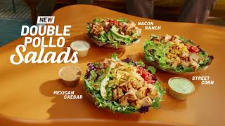 El Pollo Loco New Double Pollo Salads: Mexican Caesar, Street Corn & Bacon Ranch (2026)