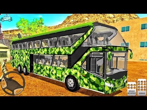 Army Bus Driving Sim - Military Coach Transporter Driver - Android GamePlay