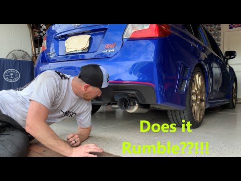 THE BEST EXHAUST!!! Invidia N1 Street install on the 2018 Subaru STi type RA