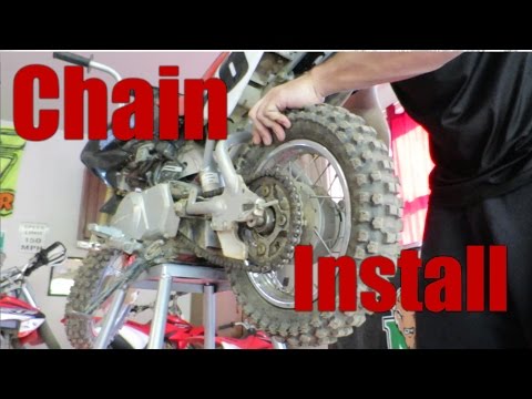 Motorcycle Chain Install | Honda CRF | Back in the Garage