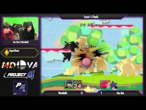 Loser's Finals: Project M @ Xanadu Jan. 21 -  Westballz (Fox, Marth) vs. Chu Dat (Kirby, Icies)