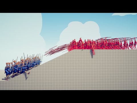 100x SPEAR THROWERS vs 30x EVERY UNIT - Totally Accurate Battle Simulator TABS