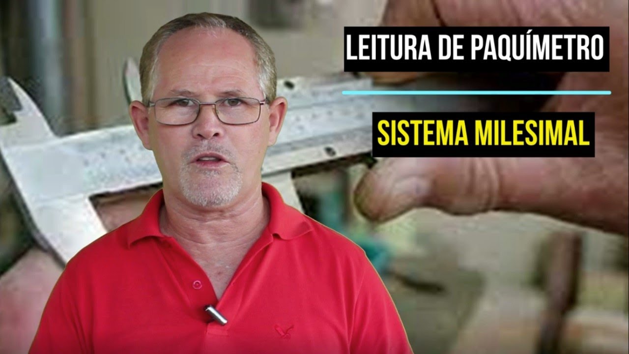 Leitura de paquímetro em POLEGADA MILESIMAL