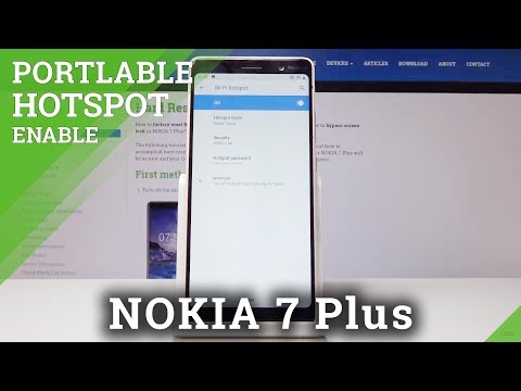 How to Enable Portable Hotspot in NOKIA 7 Plus - Network Sharing