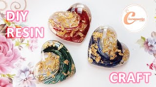 DIY Epoxy Resin Craft | Unique Pocket Hearts| Resin Crafts for Beginners | Step by step tutorial