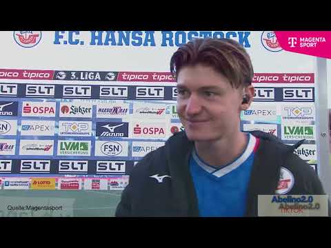 Ryan Naderi, Rostock's 1-0 goal scorer #hansarostock #magentasport