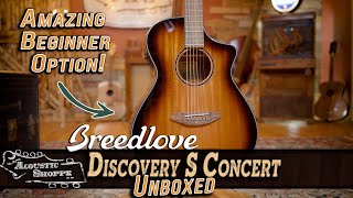 Video thumbnail for One Of The BEST Beginner Guitars! | Breedlove Discovery S Concert Review by The Acoustic Shoppe