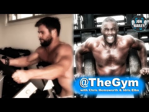 @THEGYM: CHRIS HEMSWORTH & IDRIS ELBA (Epic Voice Stuff)